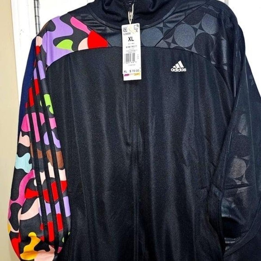 Adidas x Rich Mnisi Tiro Track Jacket Mens XL Black Multi IJ3000 NEW